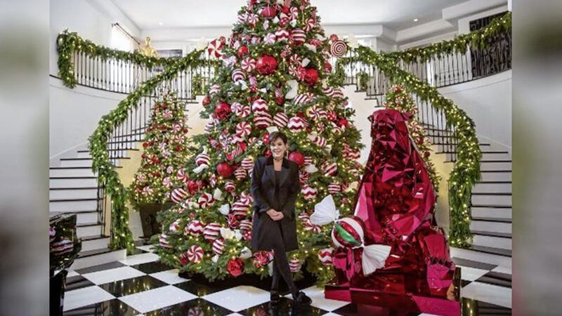 Kris Jenner&#39;s Christmas theme last year was Kandyland Chic. Picture from Instagram 