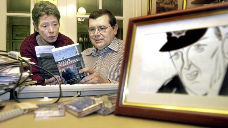 Liam Clarke and Kathryn Johnston were co-authors of a biography on Martin McGuinness, published in 2001. Picture by Alan Lewis 