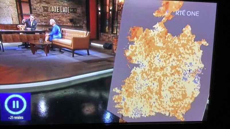 RT&Eacute; has been accused of &quot;free stateism and rank partitionism&quot; after the Late Late Show displayed a map of Ireland where the north appears to be underwater 