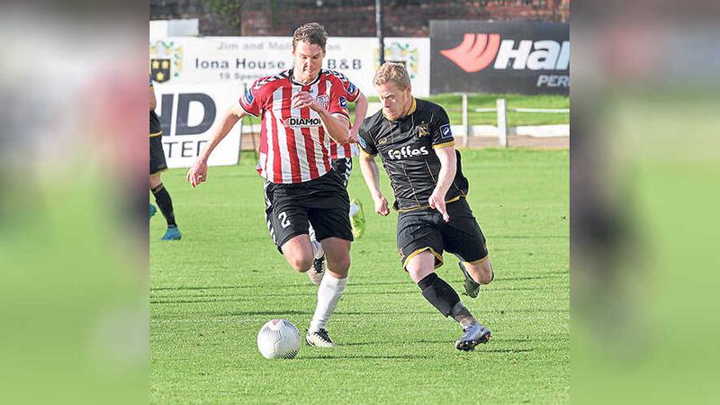 &nbsp;Daryl Horgan of Dundalk takes on Derry City's Niclas Vemmelund