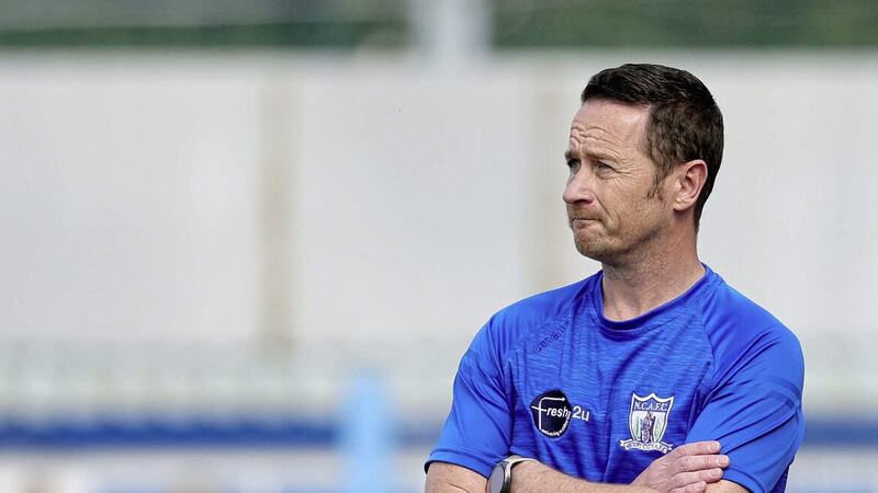 Darren Mullen has stepped down as Newry City manager after 10 years 
