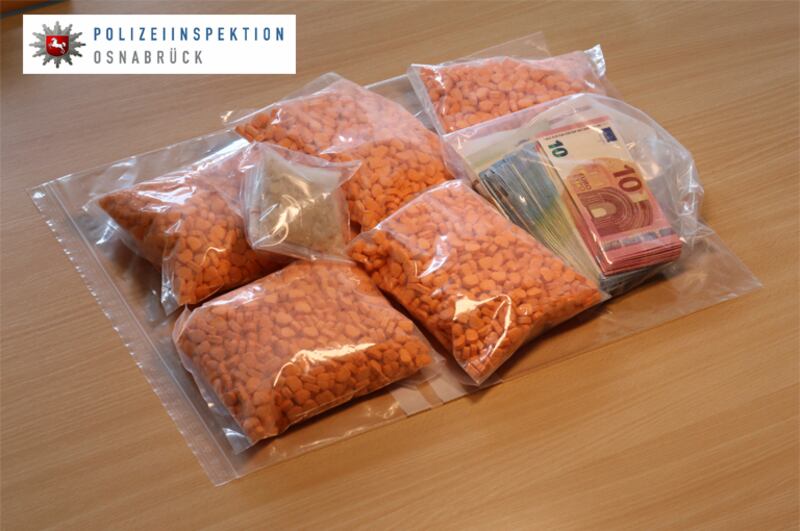 German police say they have seized thousands of ecstasy pills in the shape of President Donald Trump's head
