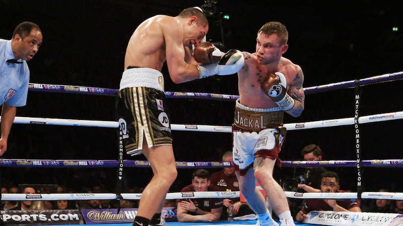 Carl Frampton came out on top of his unification bout with Scott Quigg in February, but has now been stripped of his WBA belt. Picture by PA 