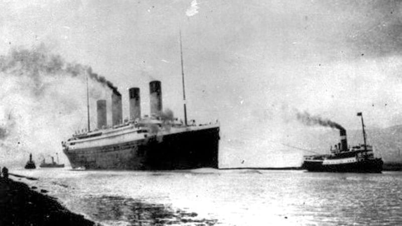The Titanic leaving Southampton in April 1912. Picture from Associated Press 