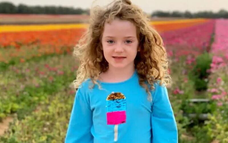 Emily Hand was murdered by Hamas gunmen. Picture from Thomas Hand/ CNN