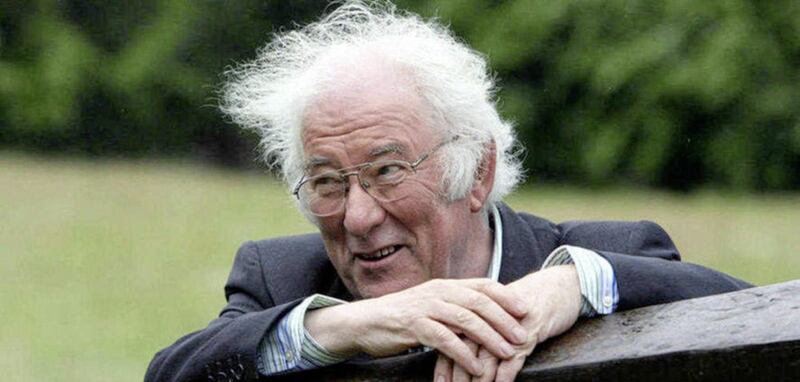 Poet Seamus Heaney at home in the land of Mossbawn and Toner&#39;s Bog in south Derry.  