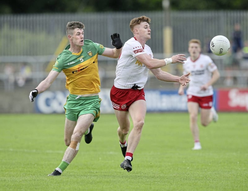 Conor Meyler in action for Tyrone against Donegal last Saturday evening. Picture Margaret McLaughlin 