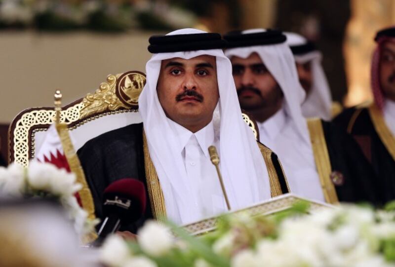 Qatar's Emir Sheikh Tamim bin Hamad Al-Thani (Osama Faisal/AP)