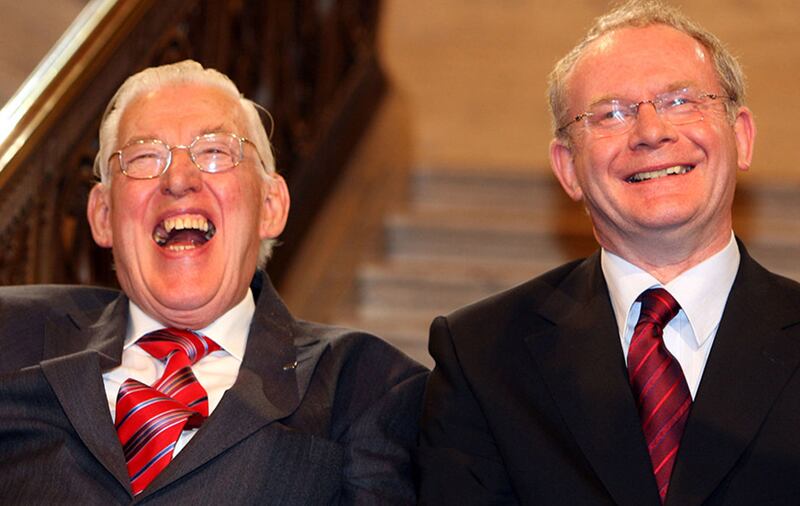 Ian Paisley and Martin McGuinness were nicknamed the 'Chuckle Brothers'&nbsp;