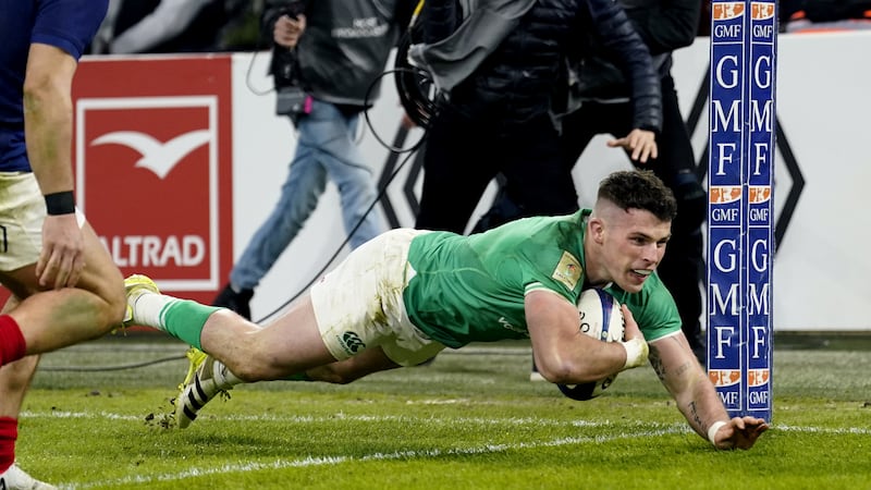 Calvin Nash went over for Ireland’s third try