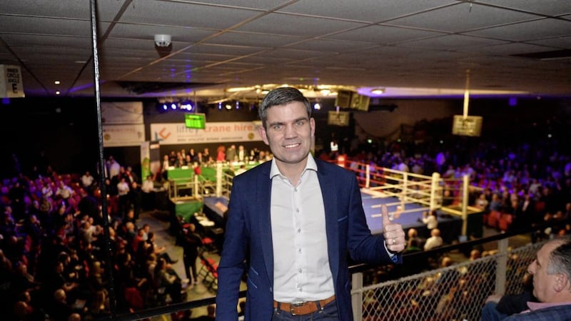 Bernard Dunne, pictured at Irish Elite Championship finals night, is now high performance director of the Irish Athletic Boxing Association. Picture by Mark Marlow 