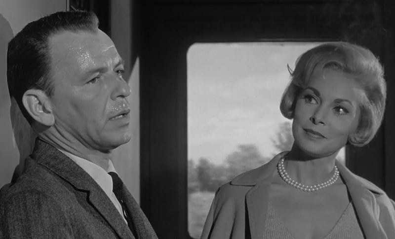 Frank Sinatra and Janet Leigh in The Manchurian Candidate