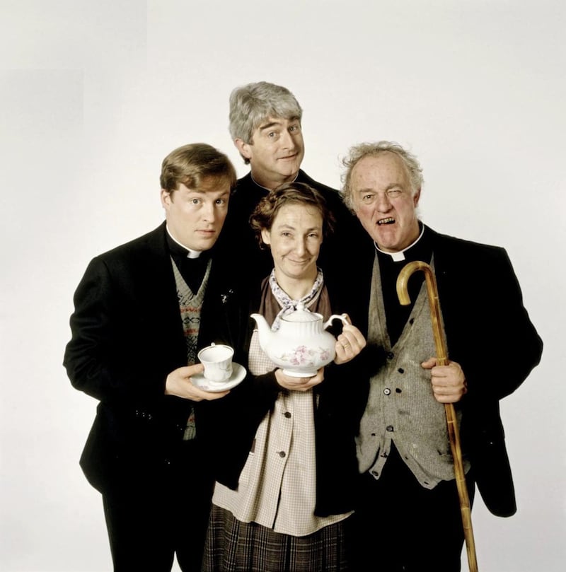 Father Ted (clockwise from top left) Ardal O&#39;Hanlon, Dermot Morgan, Pauline McLynn and Frank Kelly 