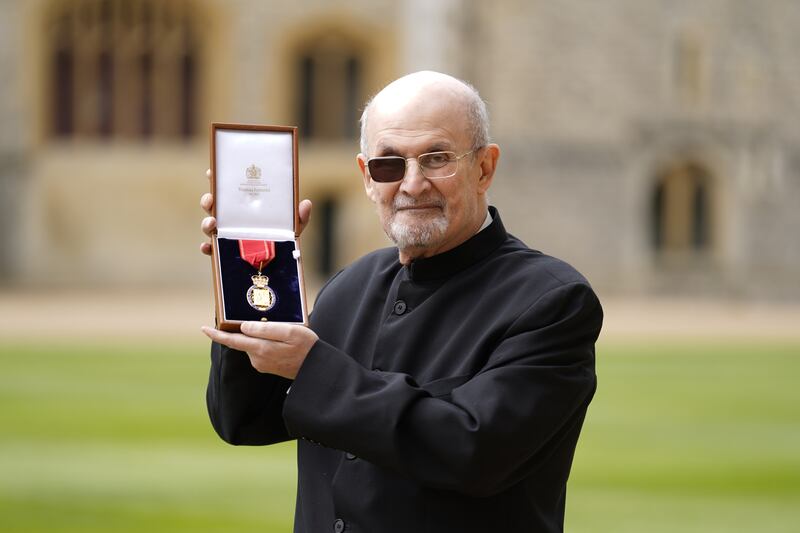 Sir Salman Rushdie was made Servant of the Companions of Honour at Windsor