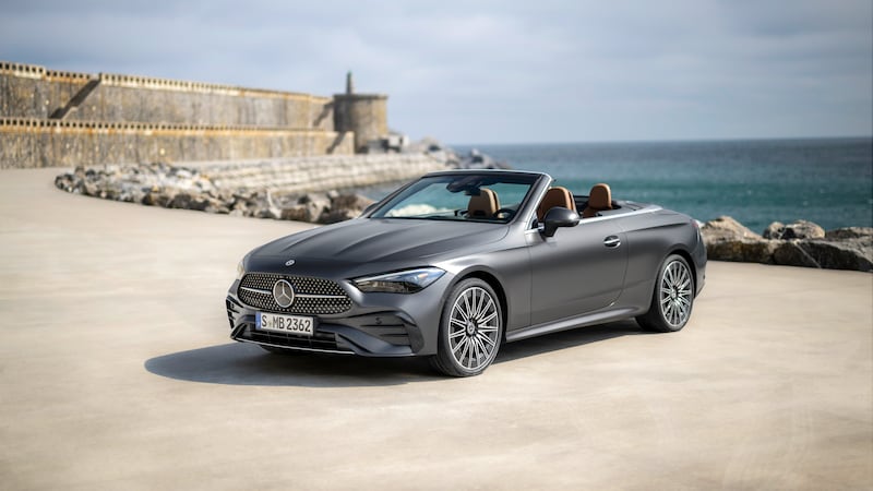 The new CLE Cabriolet replaces the old C-Class drop-top and will be available to order this summer. (Credit: Mercedes-Benz Media)
