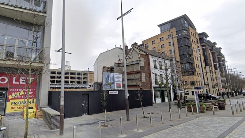 The Queen&#39;s Square site, subject to Duncairn Limited&#39;s bid for a 15-storey apartment tower. 