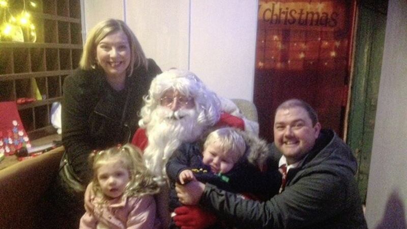 Marie Louise and her family&#39;s not-so-perfect Santa photo 