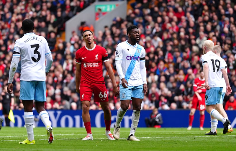 Alexander-Arnold made a disappointing return to action against Palace on Sunday