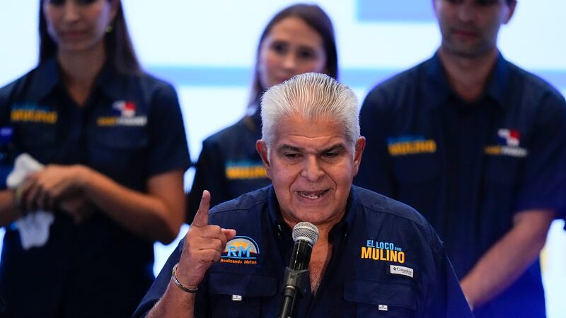 Presidential candidate Jose Raul Mulino (Matias Delacroix/AP)
