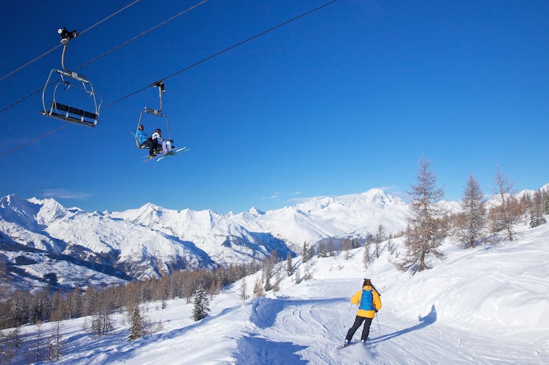 Skiing in the French Alps (Alamy/PA)