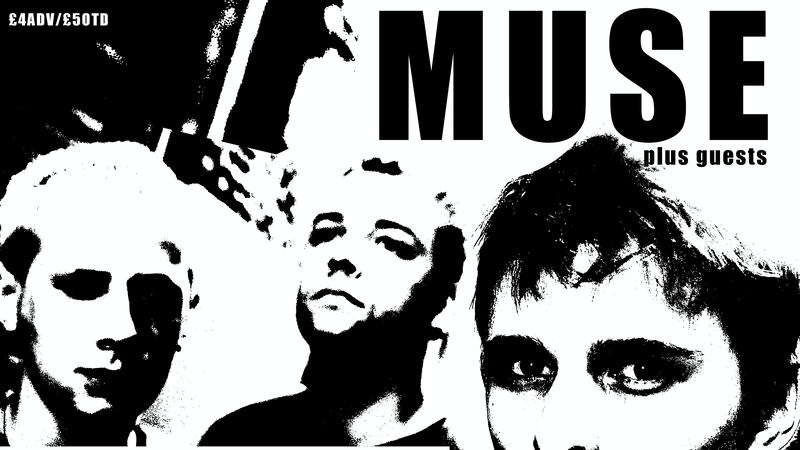 The series features posters from early gigs by the likes of Muse and Green Day.