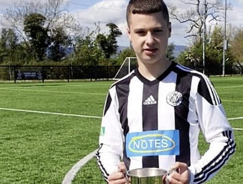 Pearse Connors (16) died last January. He played for St Oliver Plunkett FC. 