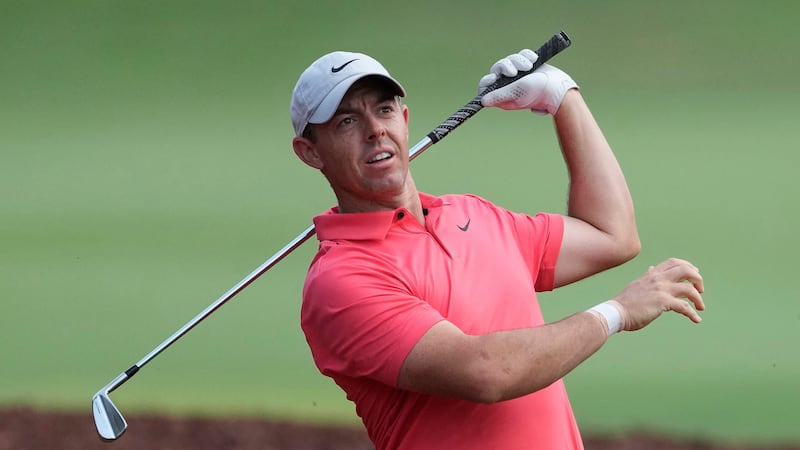 Rory McIlroy admitted he was “rusty” after an opening 71 in the DP World Tour Championship (Kamran Jebreili/AP)