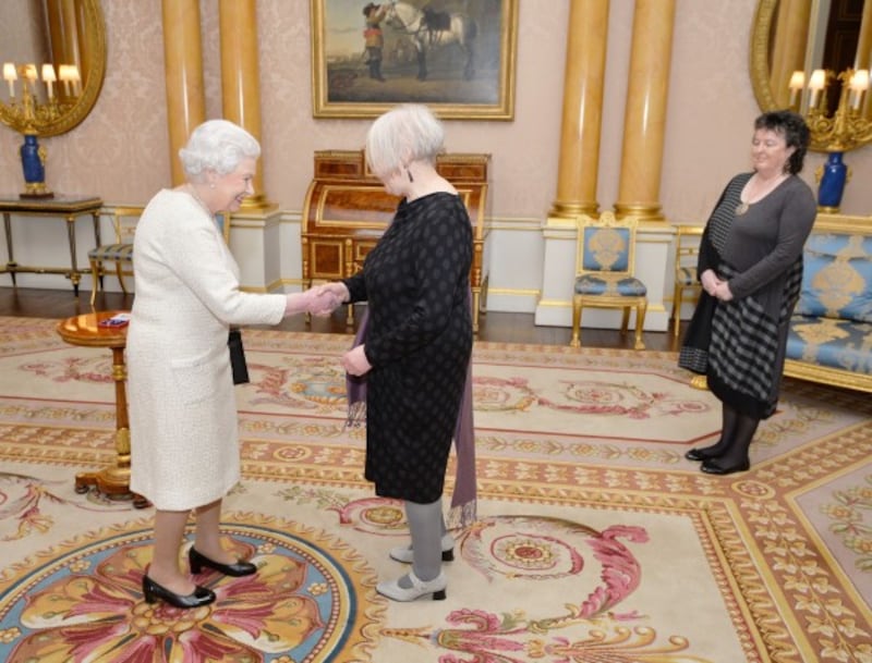 Liz Lochhead receives the Queen's Gold Medal for Poetry