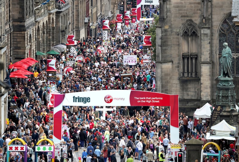 The Edinburgh Festival Fringe attracts visitors from around the world