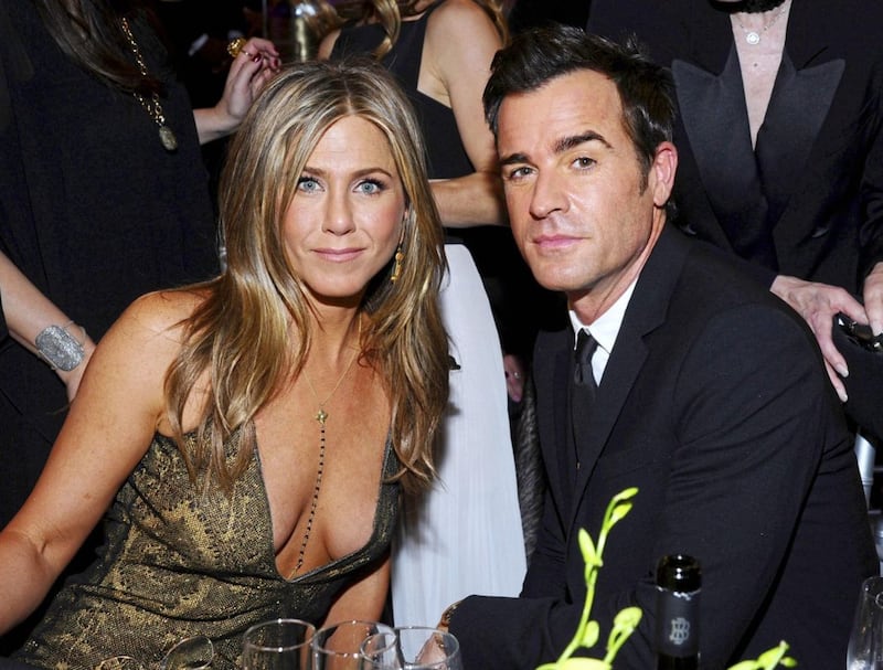 Justin Theroux with ex-wife Jennifer Aniston 
