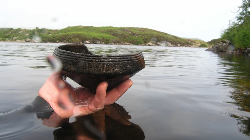 Scientists analysed ancient pottery found in the waters off small artificial islands in Scotland.
