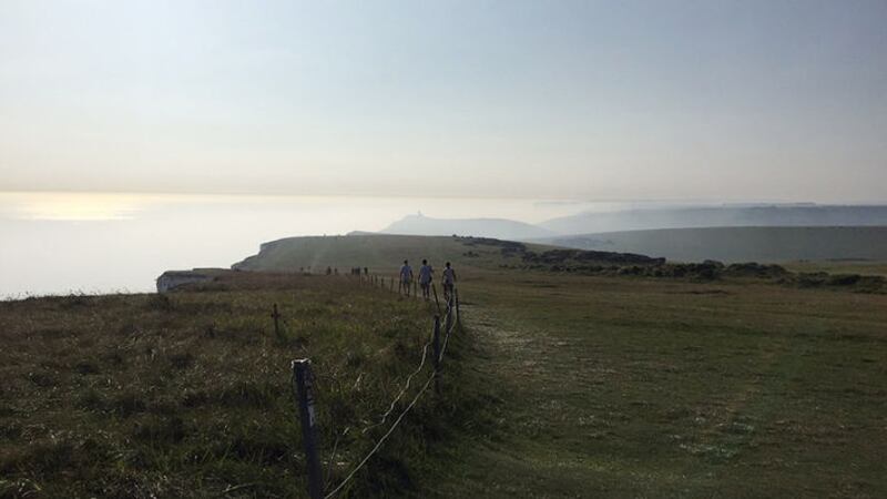 Mist at Beachy Head in East Sussex, as emergency services have warned people near the coast to stay away from beaches and to keep doors and windows closed after up to 50 people complained of irritation to their eyes and throats after a 'haze' appeared. Picture by James Bennett, Press Association&nbsp;