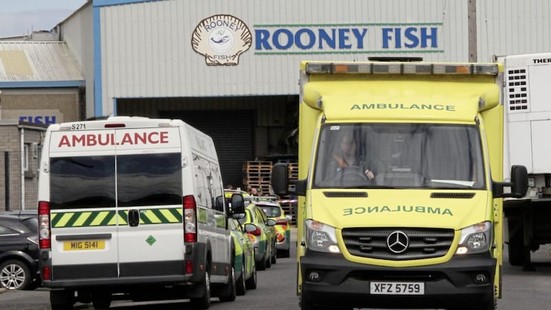 &nbsp;Daisy Hill Hospital dealt with 14 people after a chemical leak at a Kilkeel fish factory. Picture by Pacemaker