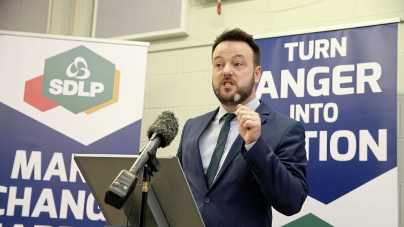 SDLP leader Colum Eastwood has hit out at DUP &#39;scaremongering&#39;. Picture by Mal McCann 
