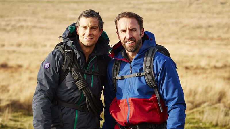 The England manager braved the ‘ferocious weather’ of the British moorlands for ITV’s Bear’s Mission With Gareth Southgate.