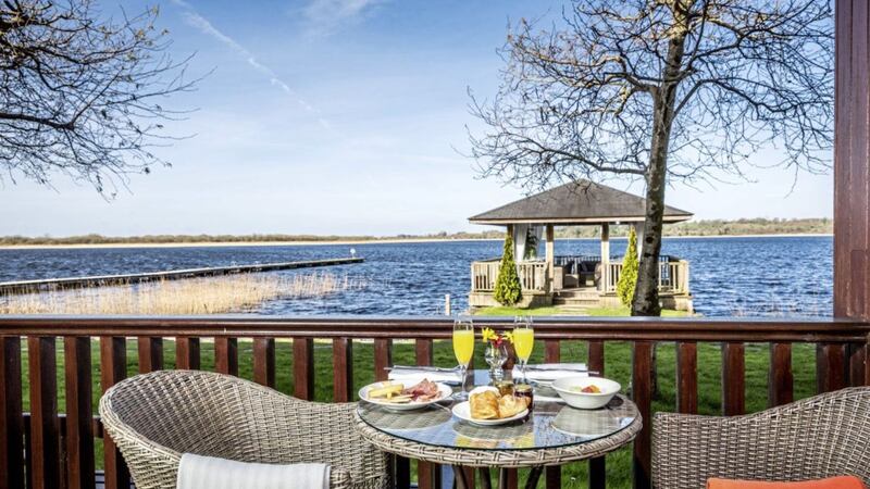 Panoramic lake views of Lough Ree from Wineport Lodge, Athlone 
