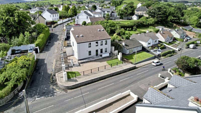 Aerial view of the new innovation centre in Cushendall 