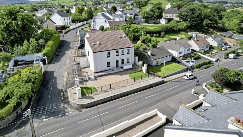 Aerial view of the new innovation centre in Cushendall 