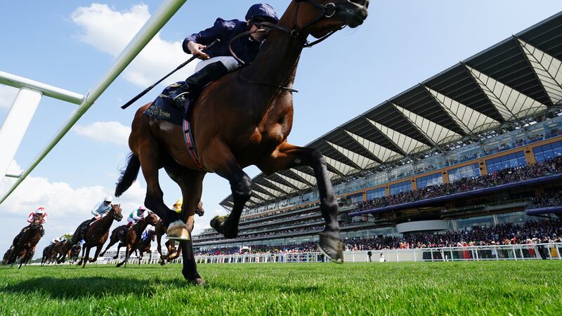 Warm Heart, ridden by Ryan Moore, wins the Ribblesdale Stakes at Royal Ascot in June. Picture by PA