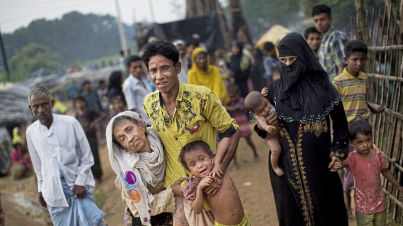 Hundreds of thousands of mainly Muslim Rohingya refugees have fled Myanmar, often to Bangladesh, amid a military onslaught. Picture by Bernat Armangue/AP 