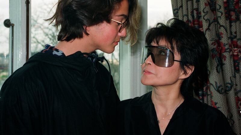 Yoko Ono and her son Sean
