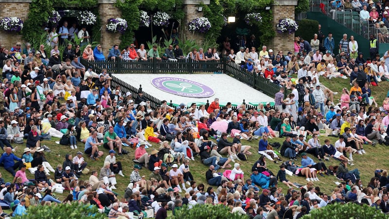 Crowds flocked to the hill to watch the quarter-finals on Tuesday (Bradley Collyer/PA)