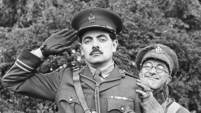  Tony Robinson and Rowan Atkinson in the fourth series of Blackadder. Picture by Martin Keene, PA.