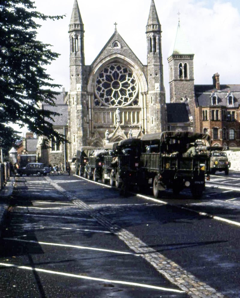 British Army camped in the grounds of Clonard Monastery 1969 