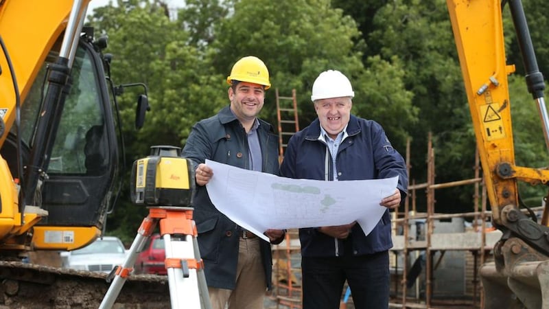 Jamesy Hagan, managing director Hagan Homes, and Arthur King, managing director Eden Contractors Limited 