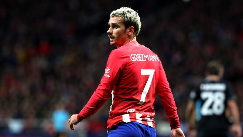 Antoine Griezmann has scored 173 goals to draw level with Luis Aragones