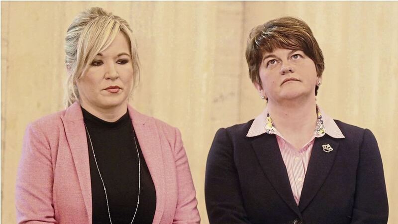 Theresa May held separate telephone conversations with DUP leader Arlene Foster and her Sinn Fein counterpart in Northern Ireland, Michelle O'Neill.