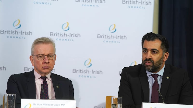Secretary of State for Levelling Up Michael Gove (left) and Scotland’s First Minister Humza Yousaf (Brian Lawless/PA)
