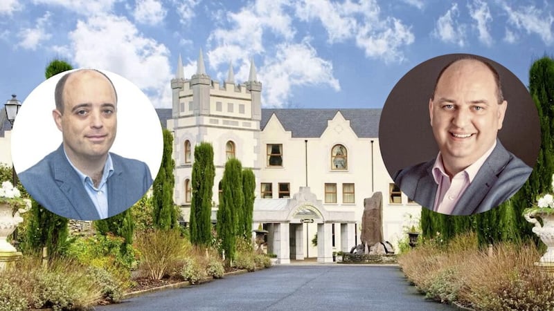 The five star Muckross Park in Killarney is part of the iNua Collection of hotels owned by Paul Fitzgerald (left) and Sean O&#39;Driscoll (right). 