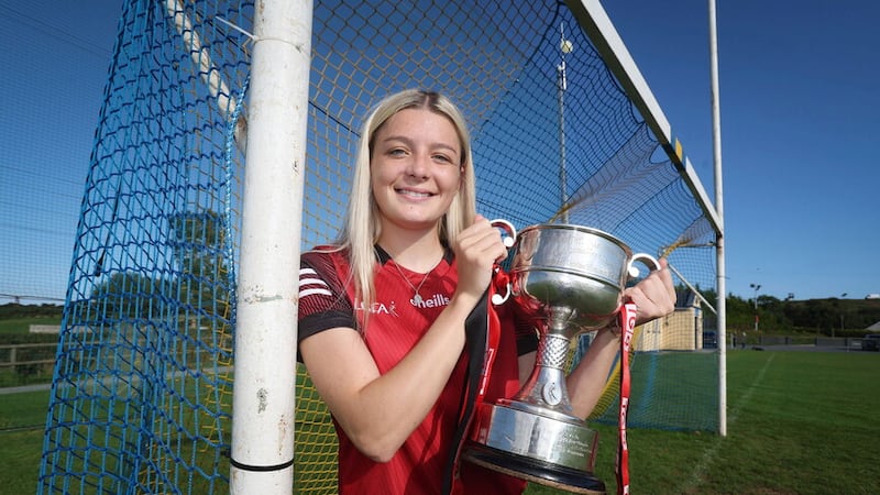 Erin Sands was part of the Down panel that claimed the All-Ireland junior title at Croke Park. Picture by Mal McCann